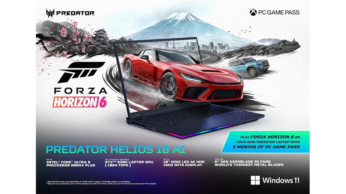 エイサー、インテル Core UltraとGeForce RTX 50シリーズを搭載した18