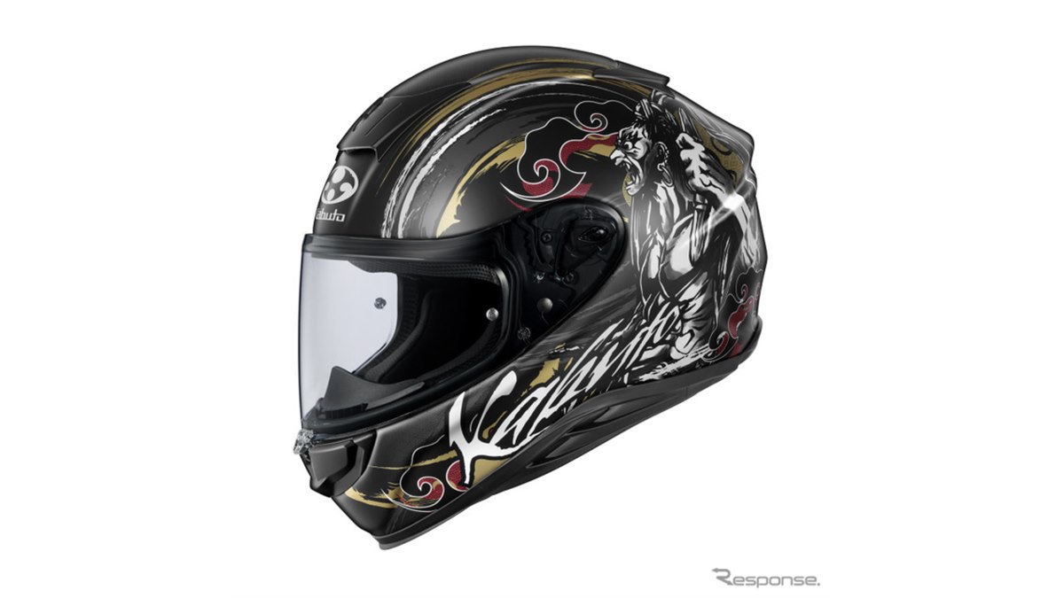 【未使用】Kabuto AEROBLADE-6 Mサイズ フルフェイスヘルメット 和の守護者”がモチーフ、オージーケーカブトの定番・軽量フルフェイス