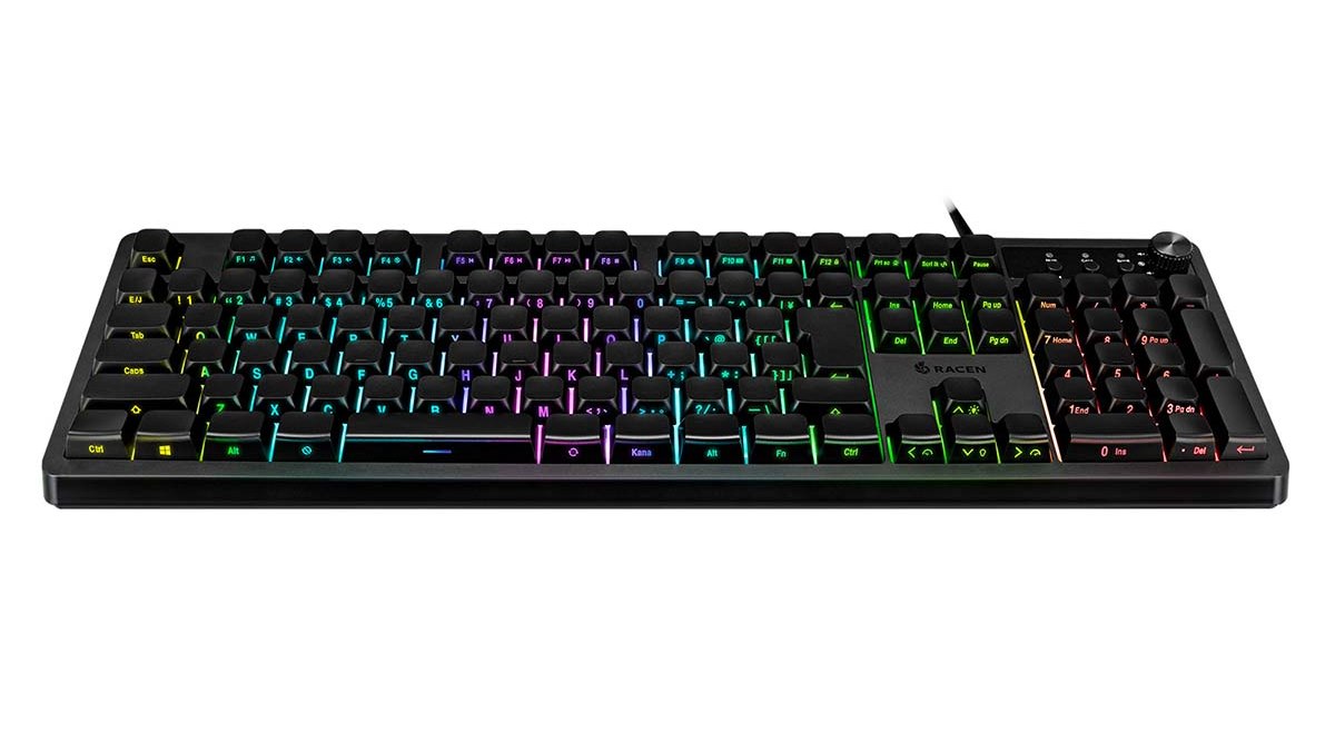 センチュリー、側面印字を採用したメンブレン式ゲーミングキーボード