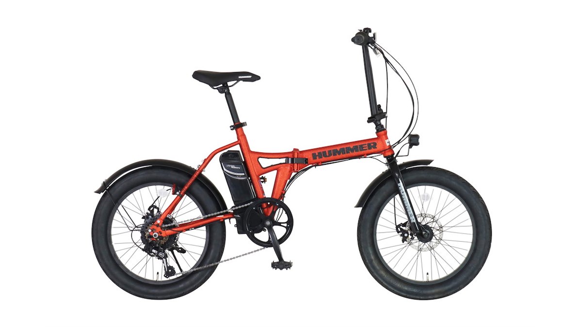 HUMMER、無骨なリンクル塗装を施した20インチ電動アシスト折りたたみ