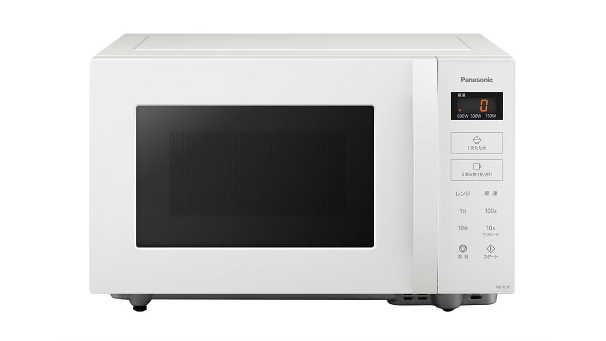 パナソニック、1000Wインバーターに対応したフラット庫内の22L単機能