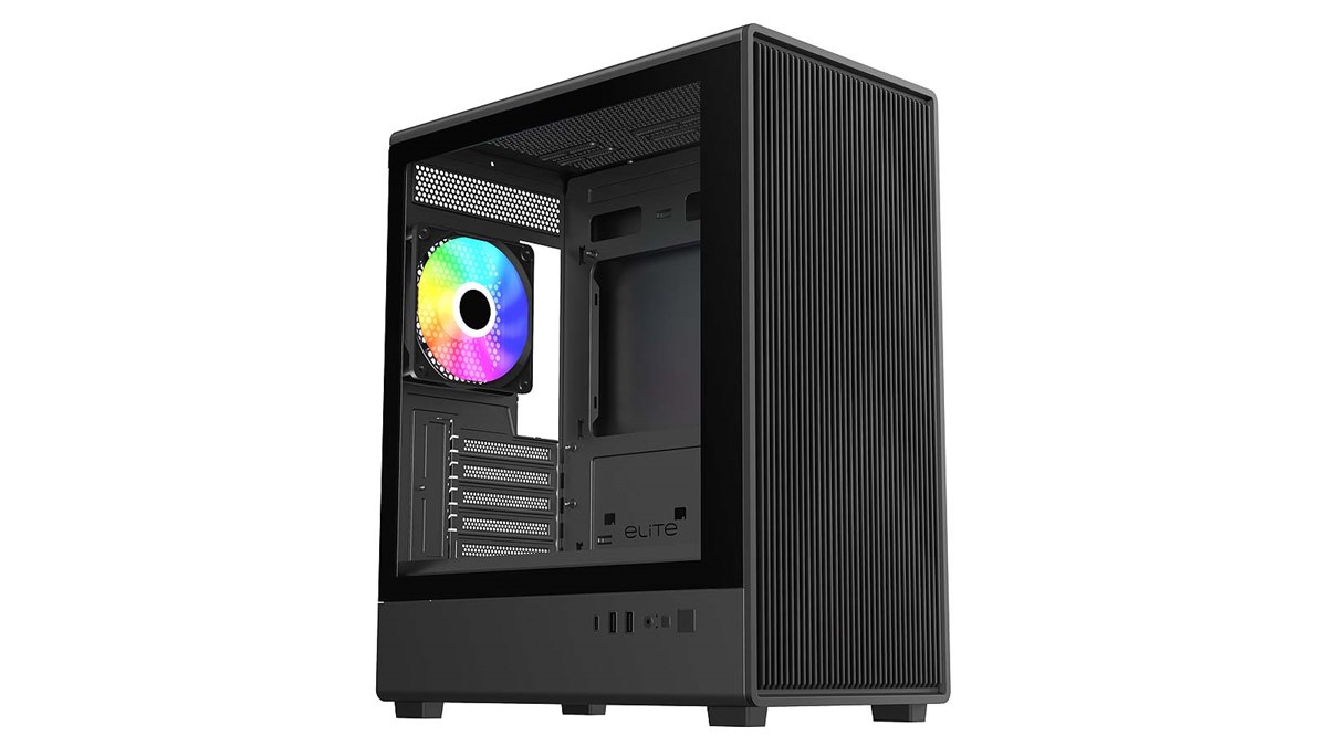 クーラーマスター、ガラスパネルを備えたコンパクトPCケース「elite