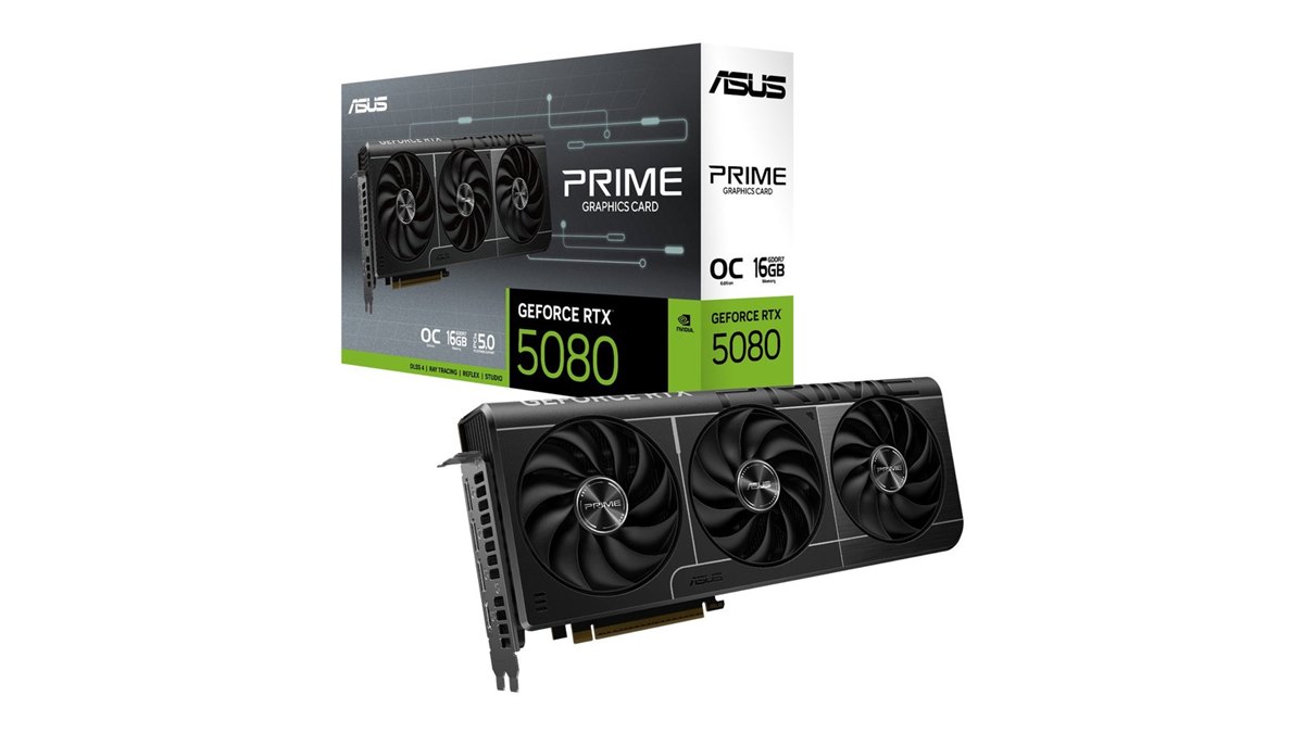 ASUS、2.5スロット設計のビデオカード「PRIME GeForce RTX 5080 EVO