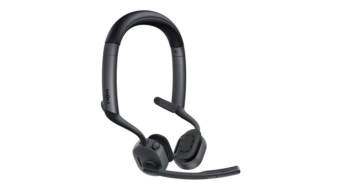 shokz OPENCOMM 2 UC 骨伝導ヘッドセット Shokz、オープンイヤー設計を採用したワイヤレス骨伝導ヘッドセット