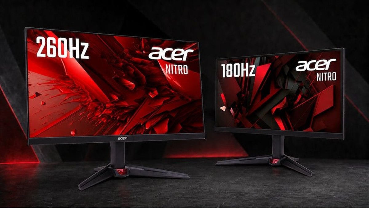 エイサー、180Hz/260Hzに対応した「Nitro」ゲーミングモニター4機種