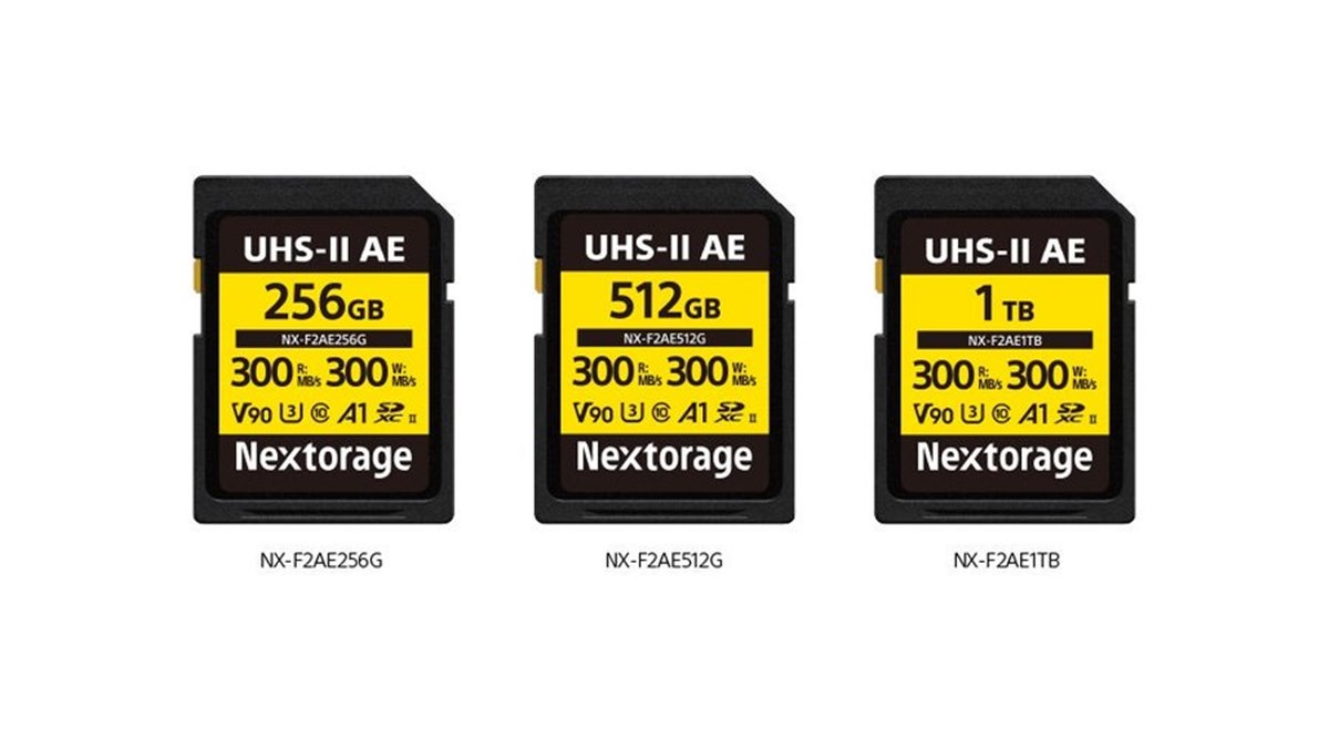 Nextorage、転送速度300MB/sのUHS-II対応SDXCカード「NX-F2AEシリーズ