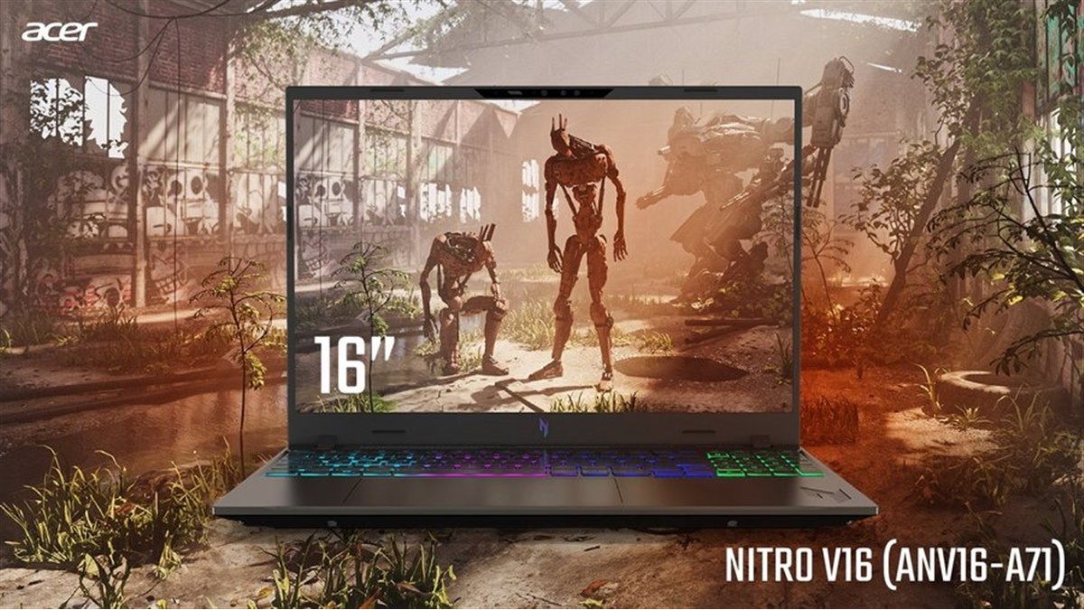 エイサー、GeForce RTX 50シリーズ Laptop GPU搭載の16型ゲーミング