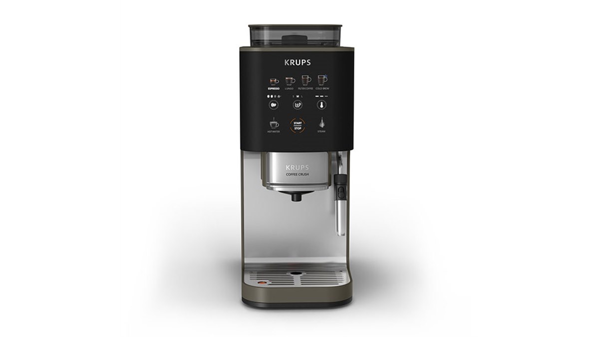 KRUPS by T-fal、幅約15cmのスリムな全自動コーヒーマシン「COFFEE