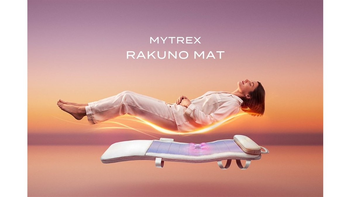 MYTREX、折り曲げ自在な温感マッサージシート「MYTREX RAKUNO MAT