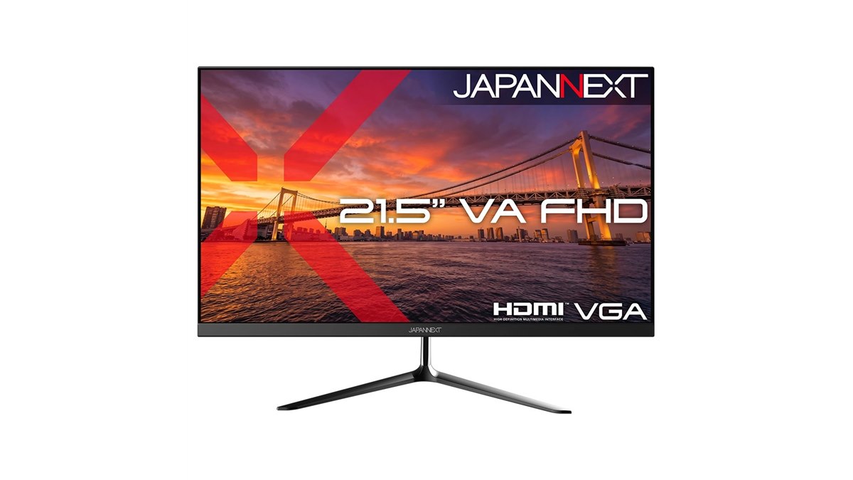 JAPANNEXT、12,780円の21.5型フルHD液晶「JN-VA215F3」など4機種