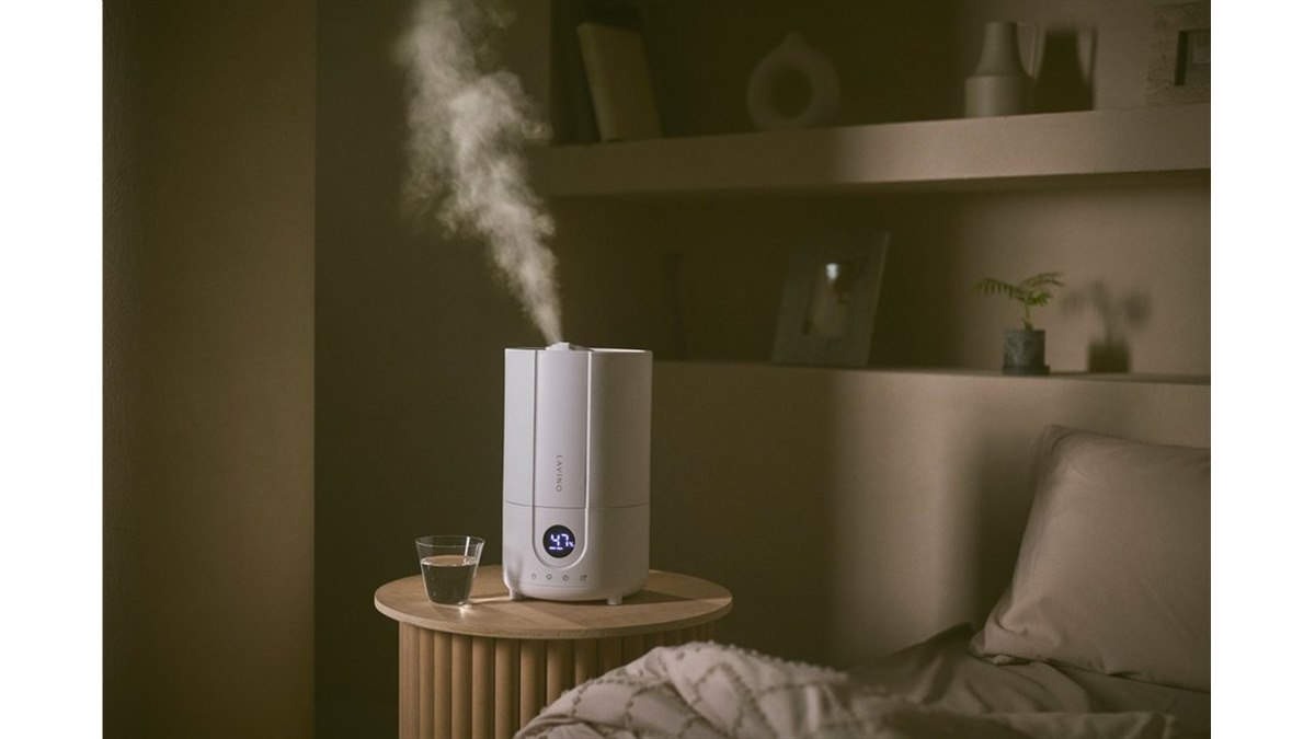 アイビビッド、ハイブリッド式加湿器「LAViNO スチームノクターン