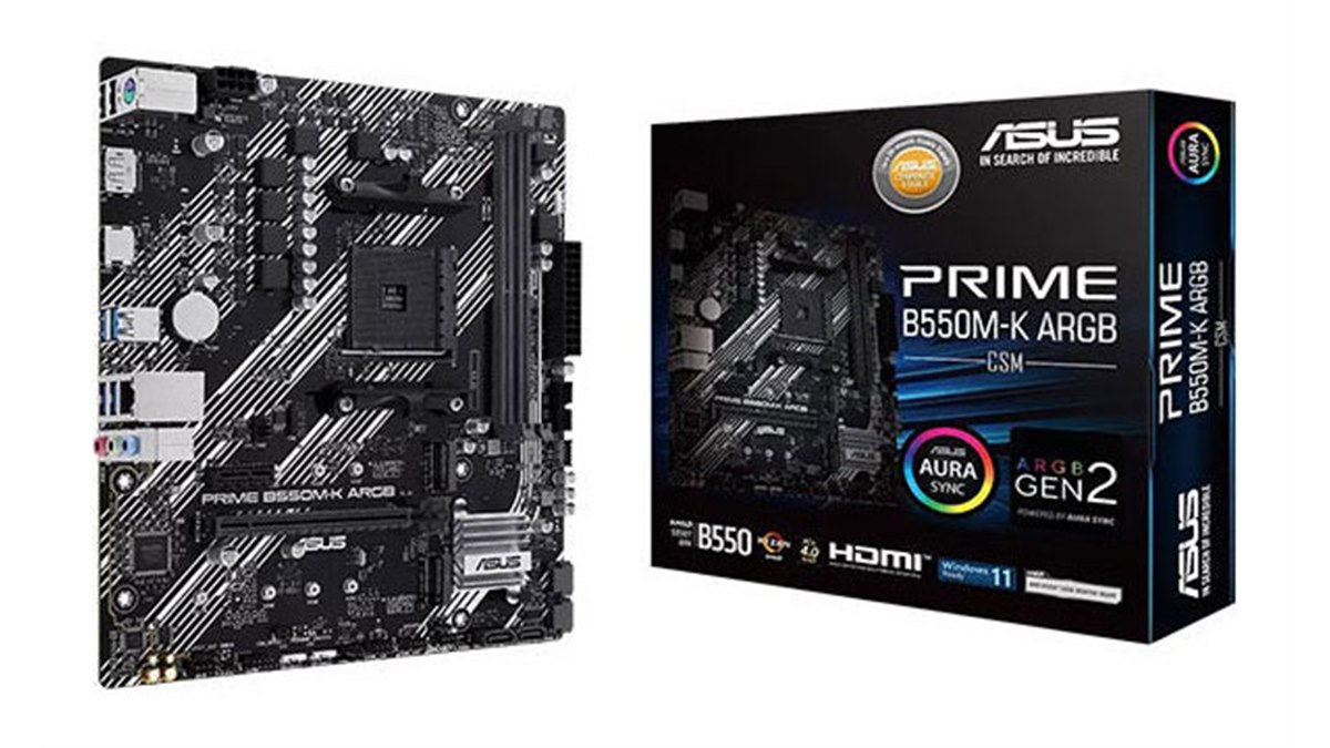 PRIME B550M-K Ryzen5 3500 セット 動作品 7,480円、Socket AM4を採用したMicro ATXマザーボード「PRIME B550M-K