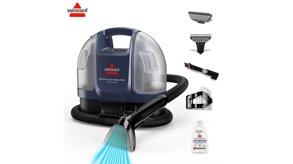 洗剤など付】Bissell ProHeat 大型 スチーム リンサー クリーナー BISSELL、ペットと暮らす家庭のために設計されたコードレス・リンサー