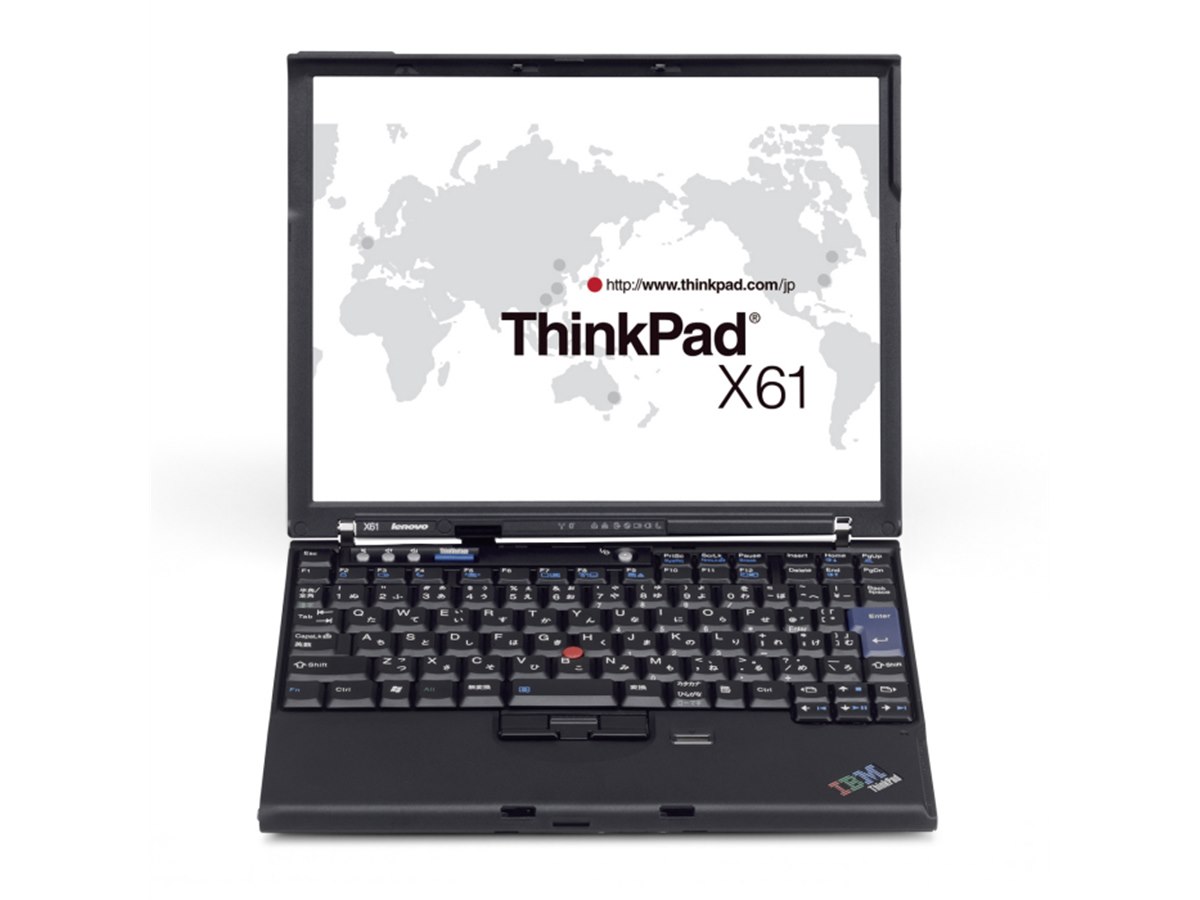 Windowsノート本体 Lenovo ThinkPad X61 7673-DU6 Core 2 Duo IBM ThinkPad X61 7673-3AJ【新品SSD・Core2Duo・メモリ2GB!】 | 中古