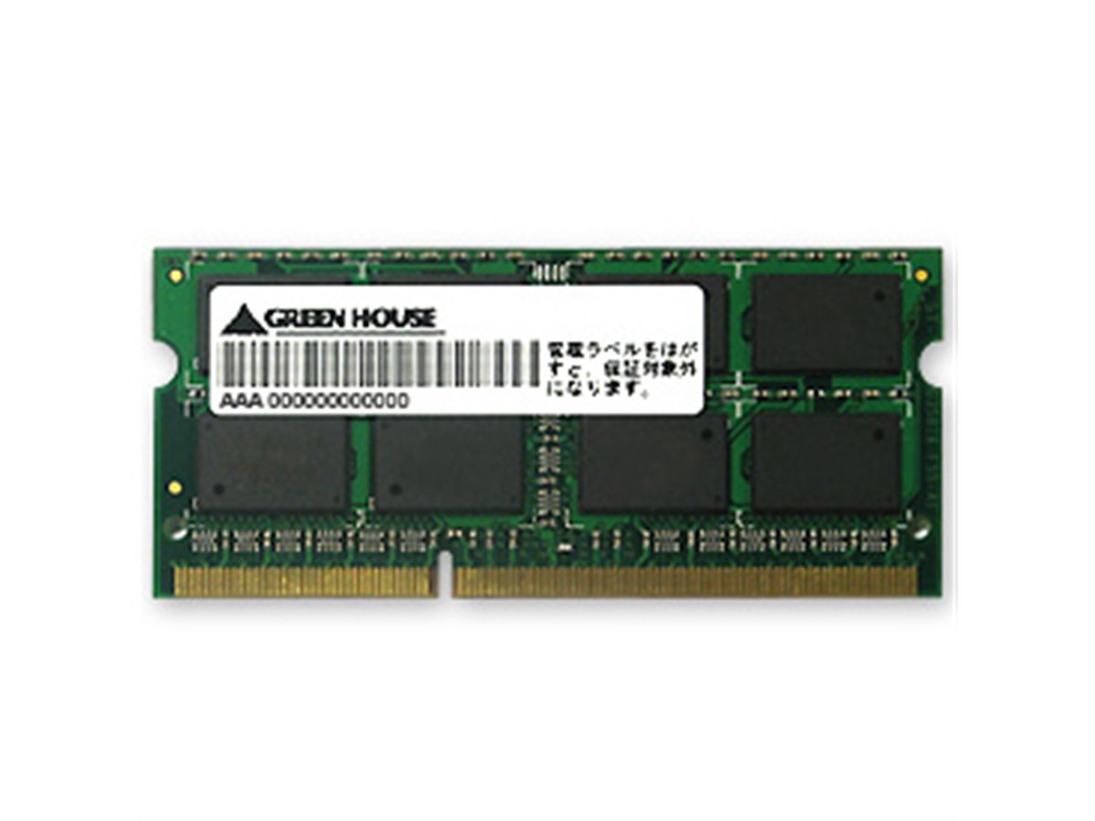グリーンハウス、ノート用DDR3-1066メモリー - 価格.com