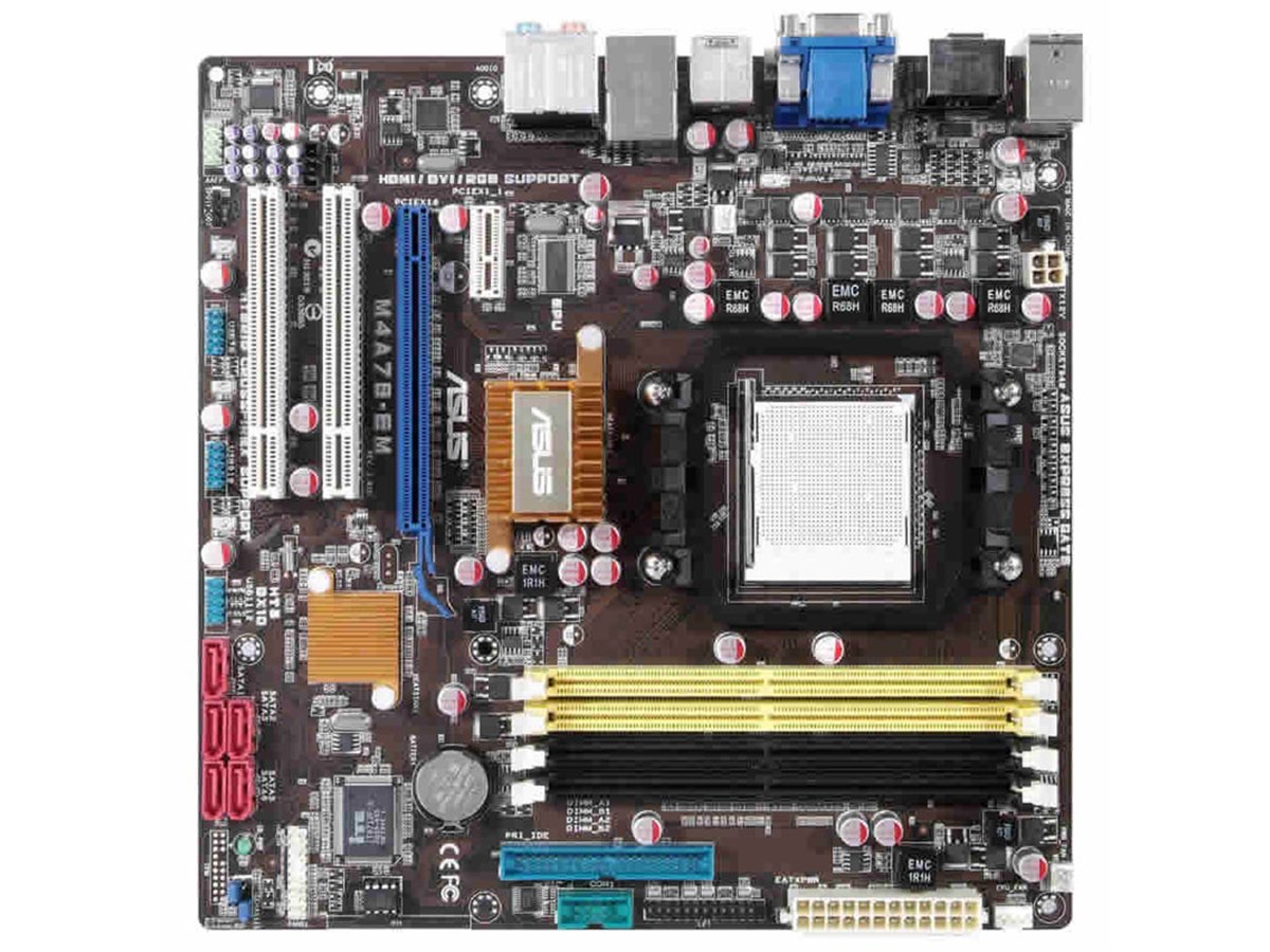 ASUS M4A78-EMマザーボード,CPU,冷却FAN,メモリなどのパーツ ASUS、780G搭載AM3対応マザーボード「M4A78-EM」 - 価格.com