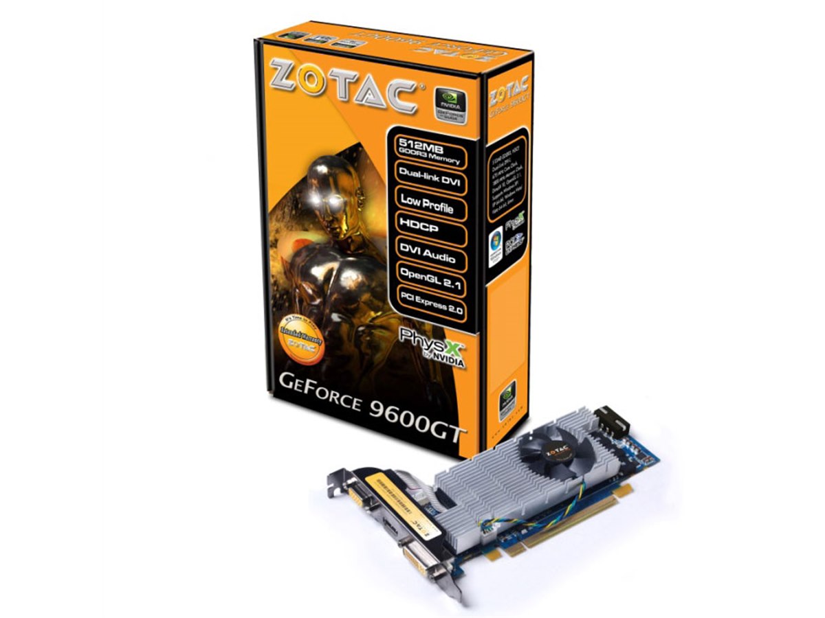 ZOTAC、GeForce 9600GT搭載ロープロ仕様のVGA - 価格.com
