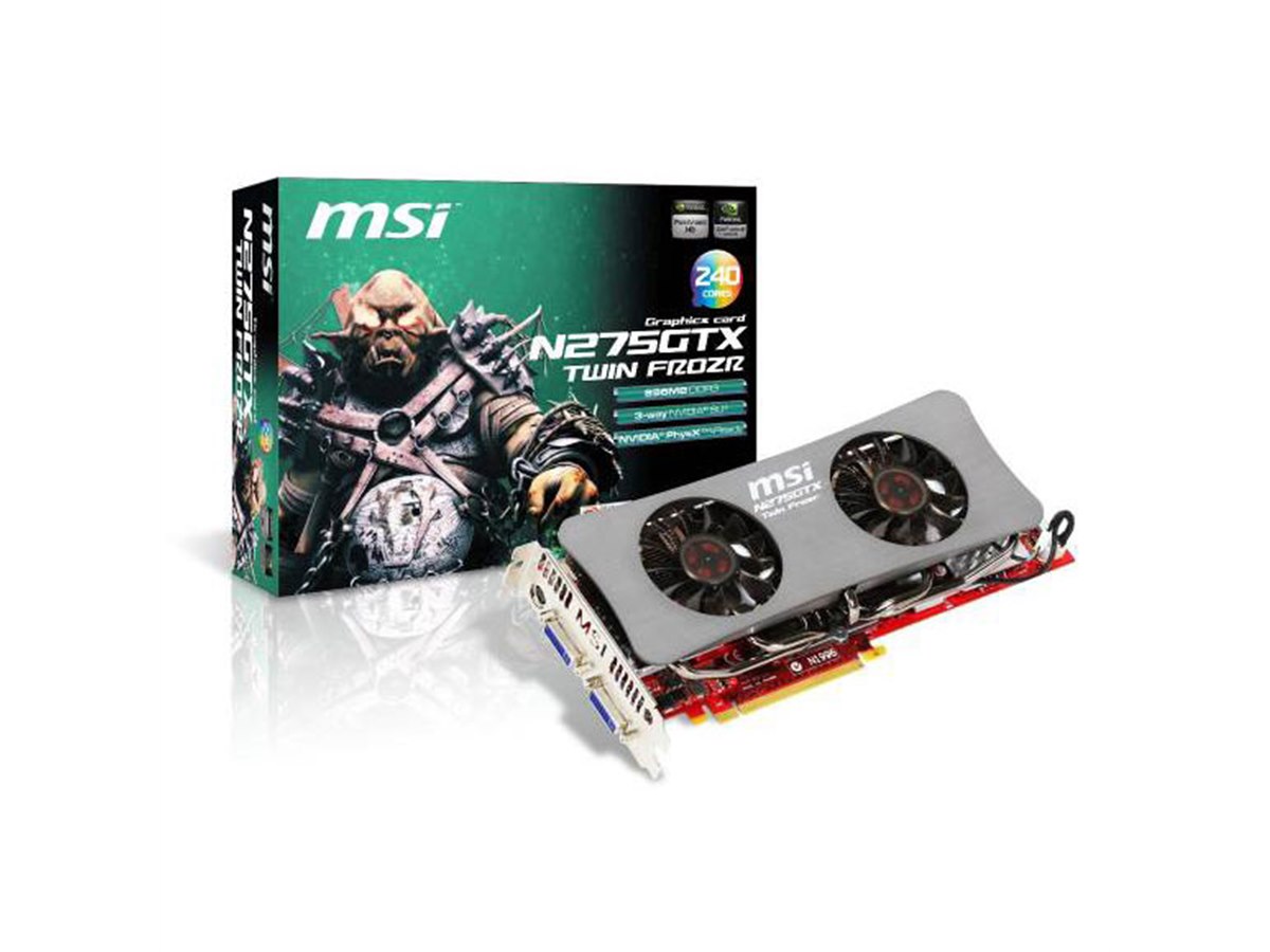MSI、OC仕様のVGA「N275GTX Twin Frozr」 - 価格.com