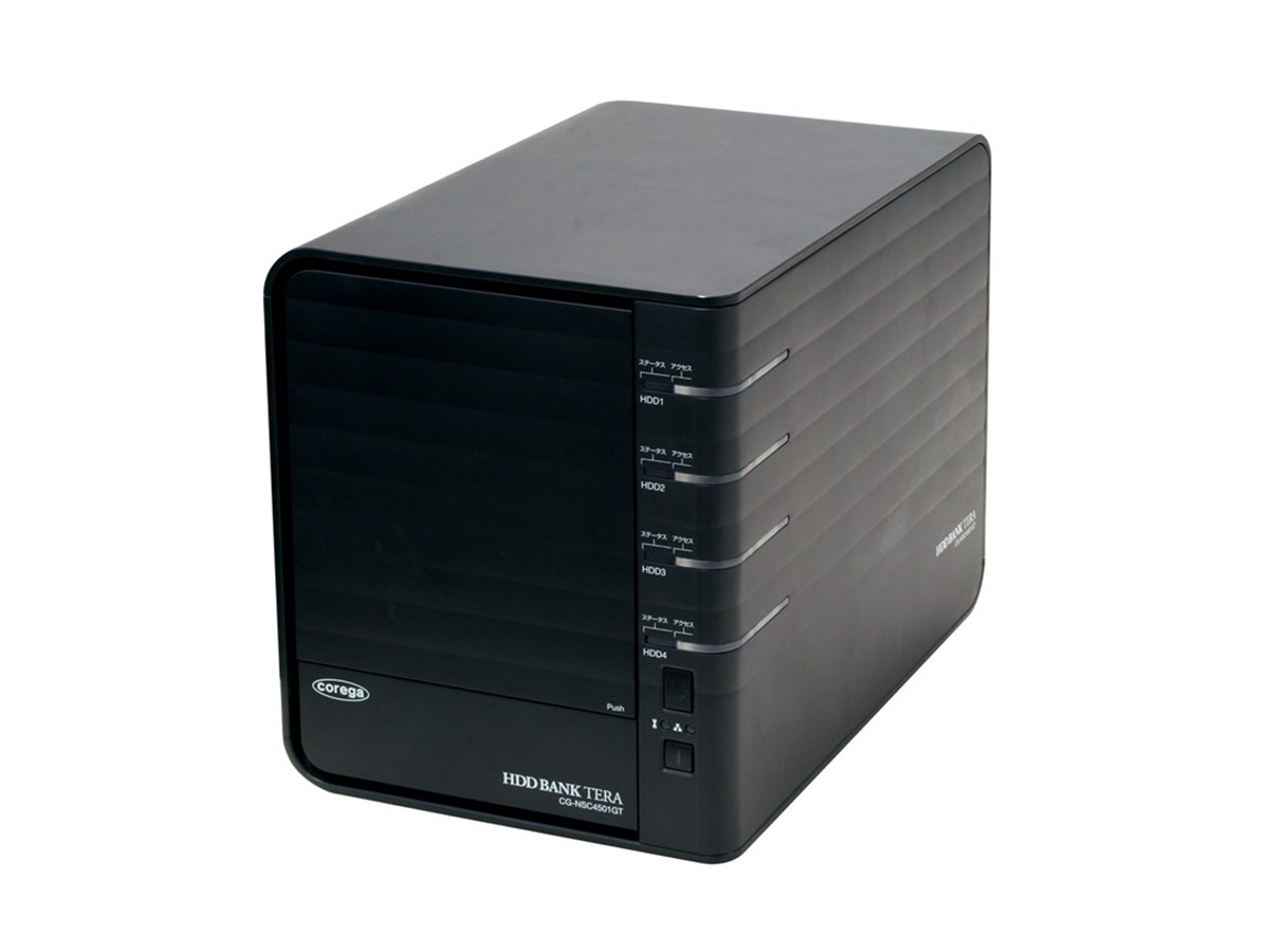 COREGA NSC4500GT 改　NAS ケース　4ベイ ブラック コレガ、ギガビットLAN&4BAY RAID対応NASケース - 価格.com