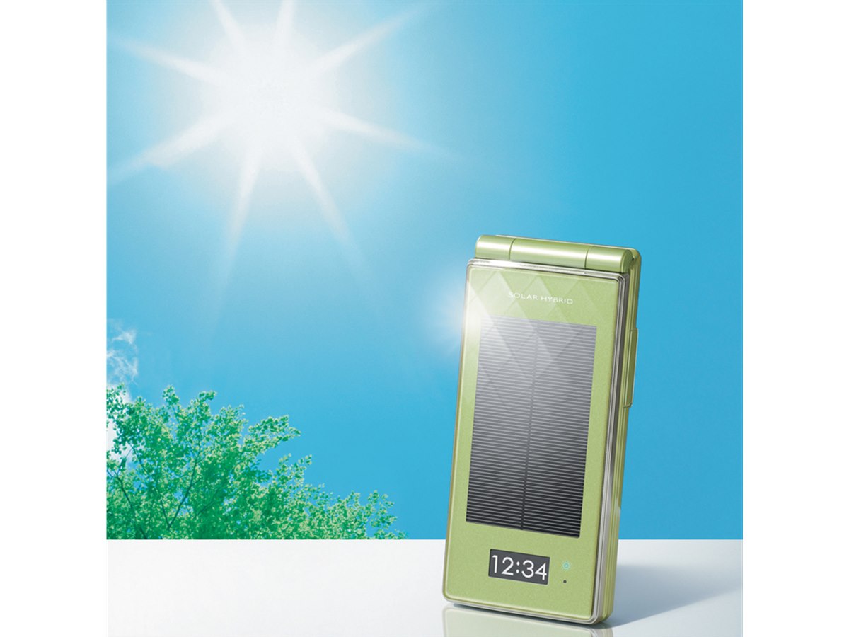 ドコモ、ソーラーパネル搭載ケータイ「SH-08A」 - 価格.com