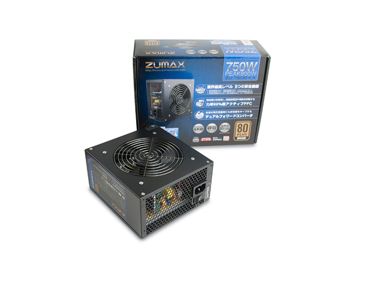 ZUMAX、安全・安心をうたった静音電源ユニット - 価格.com