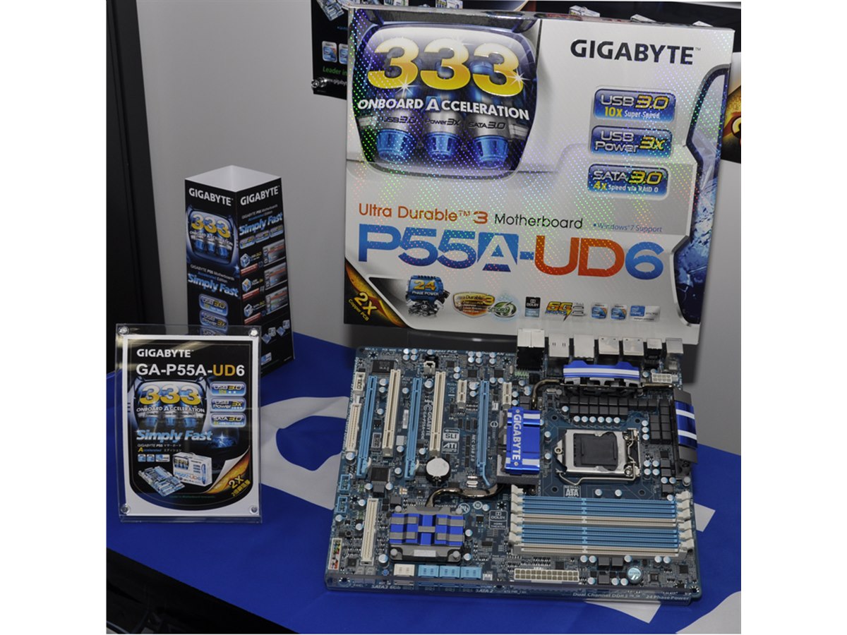 GIGABYTE、USB3.0&SATA3.0対応P55マザーボード - 価格.com