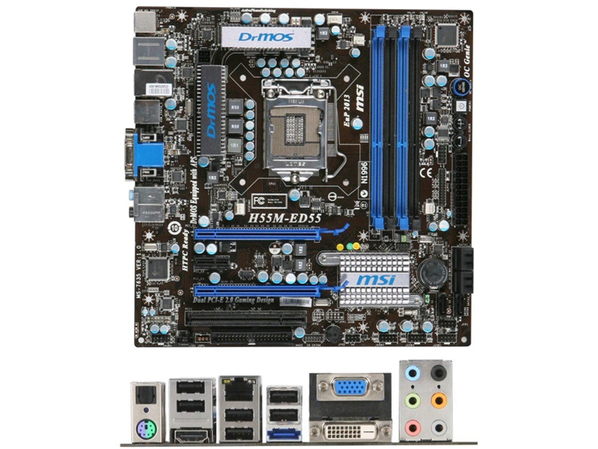 マザーボード5個 MSI、H55/H57チップセット搭載micro-ATXマザー - 価格.com