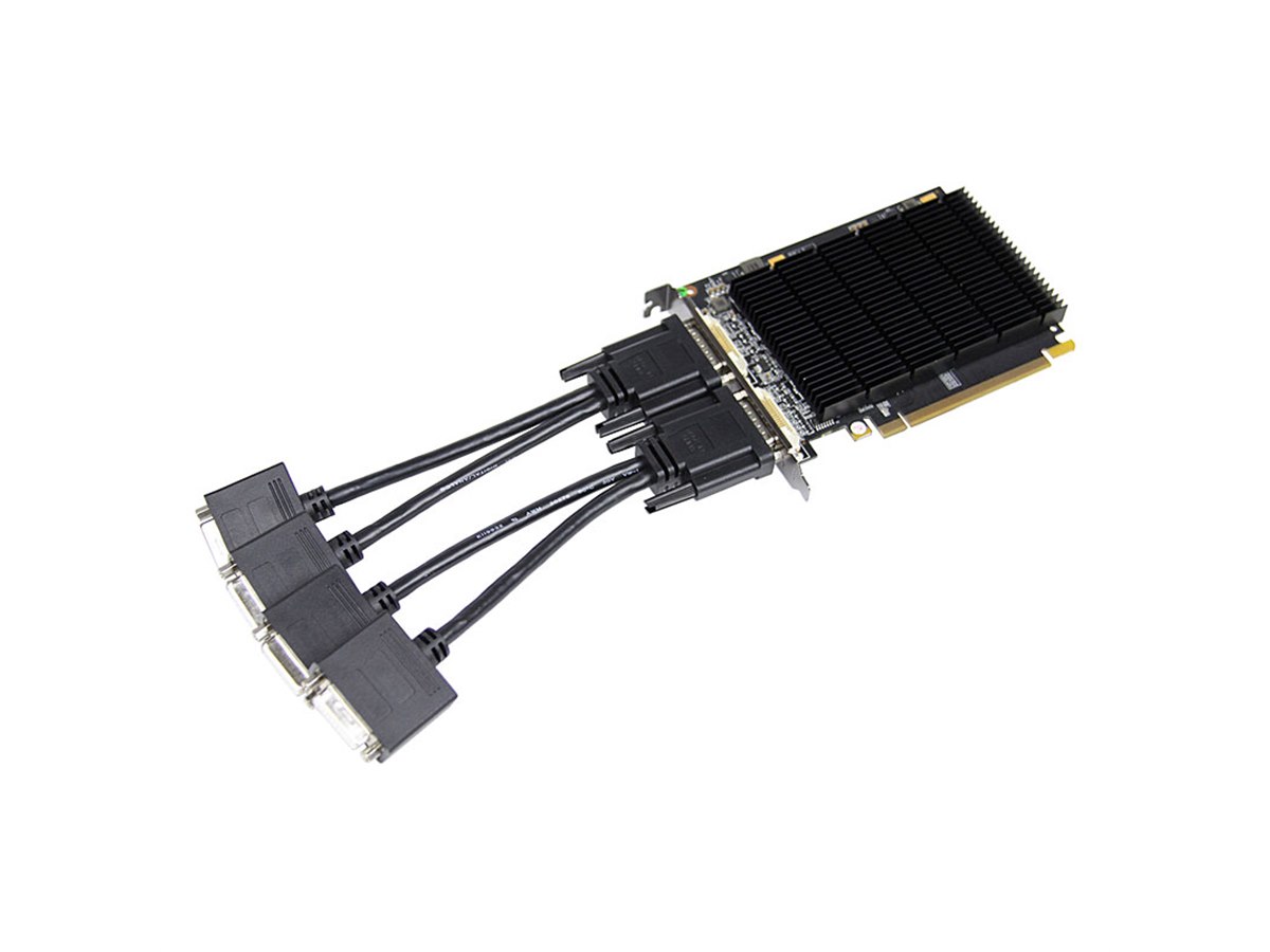 玄人志向、4画面出力対応のファンレスビデオカード - 価格.com