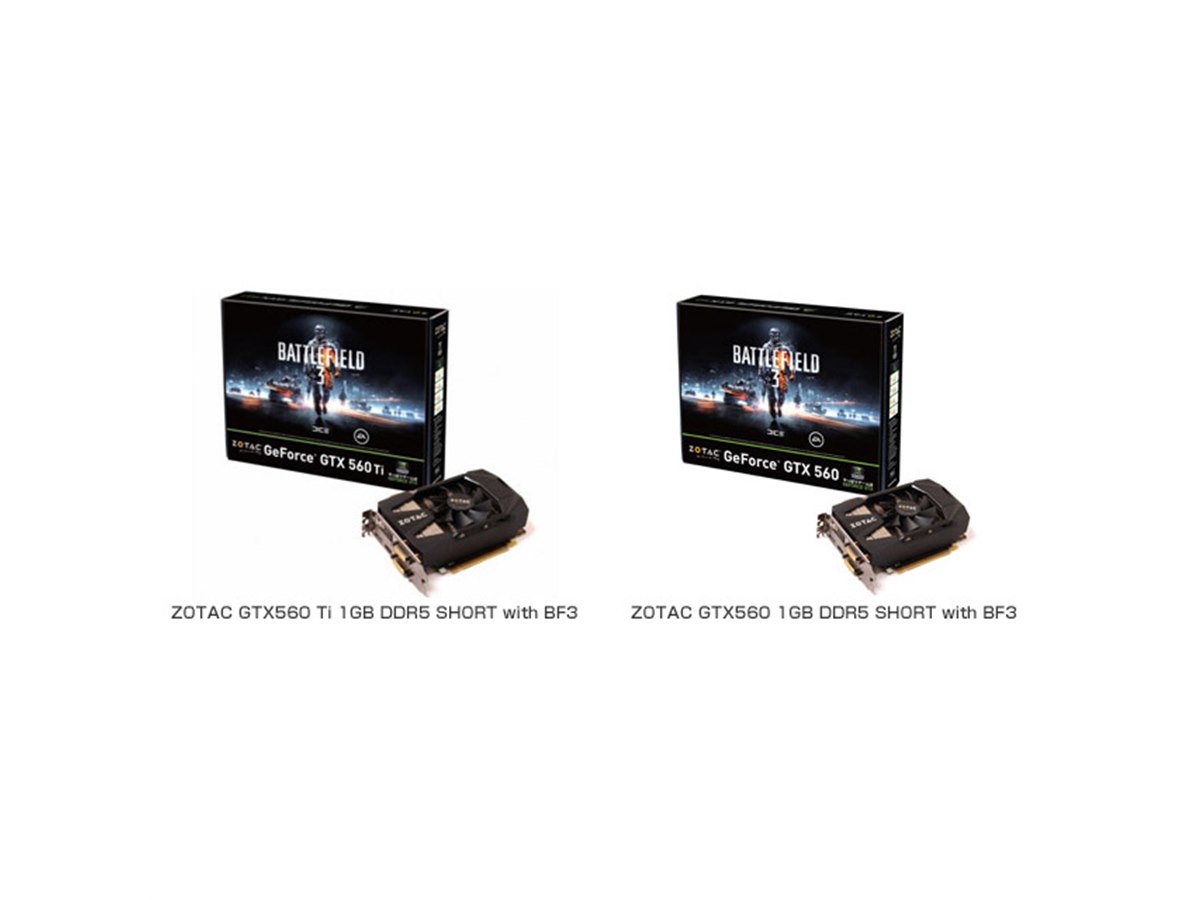 ZOTAC、「BATTLEFIELD 3」のクーポン付きのビデオカード - 価格.com