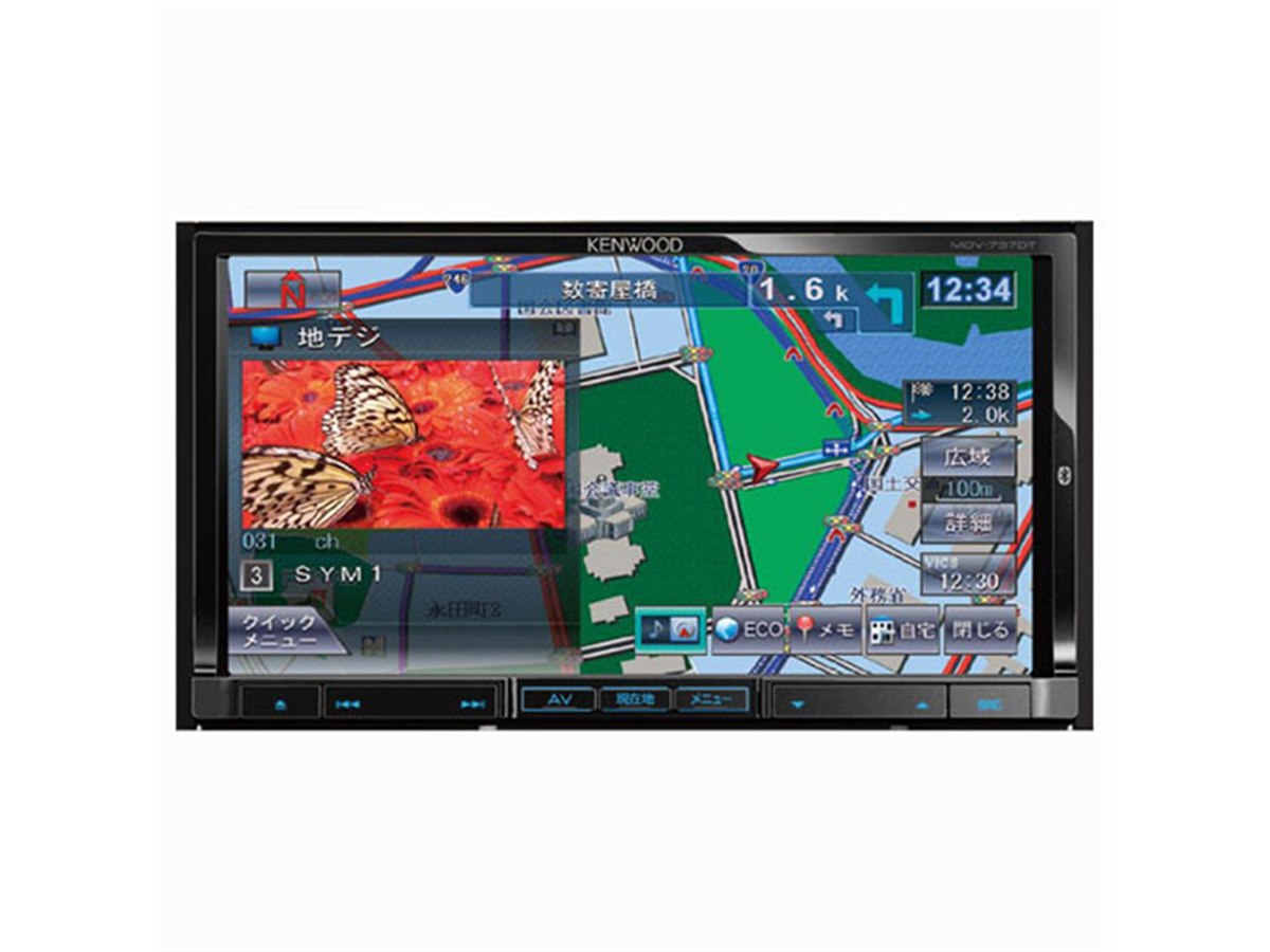 【海外輸入】 送料込】 KENWOOD カーナビ 地デジチューナー 大型ディスプレイ カーナビ