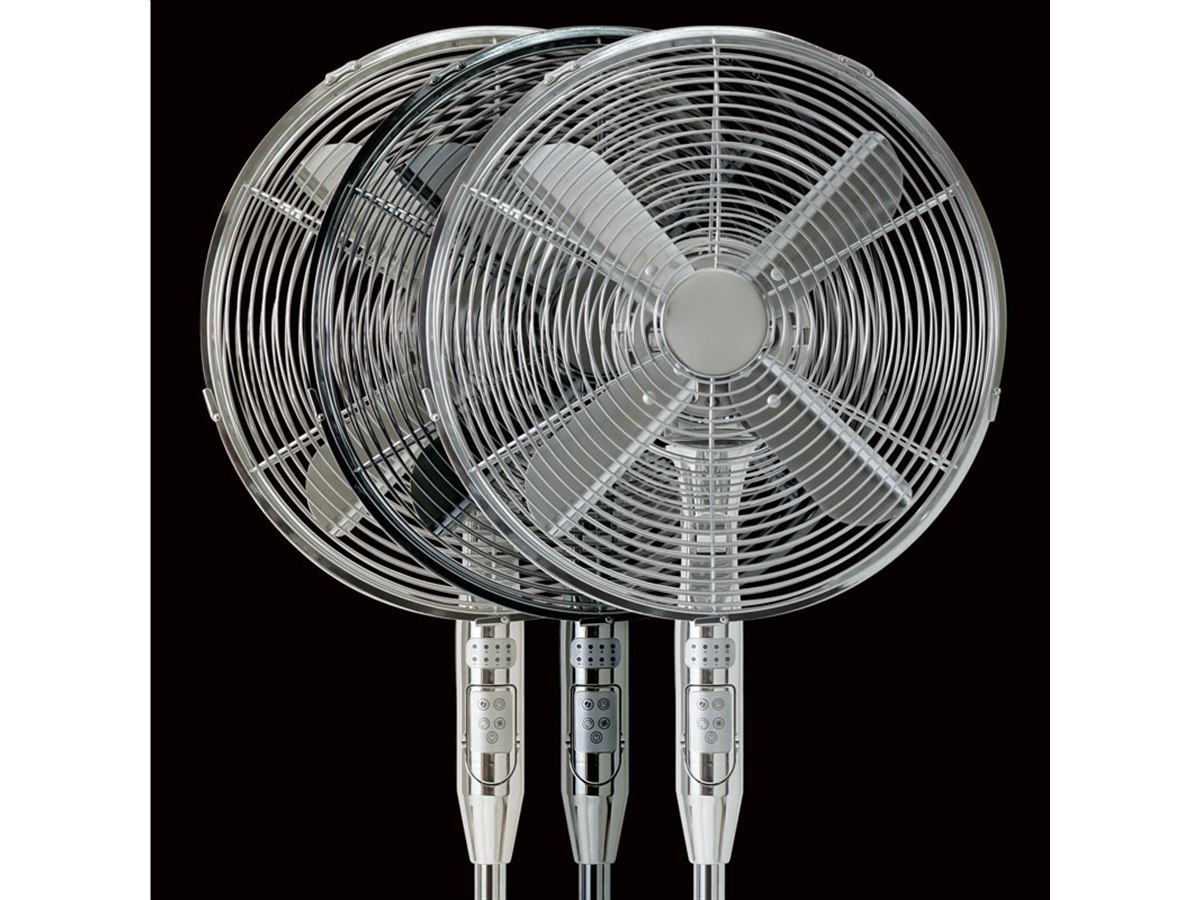 阪和 アンティーク風 シルバー調仕上げ メタルリビングファン 扇風機