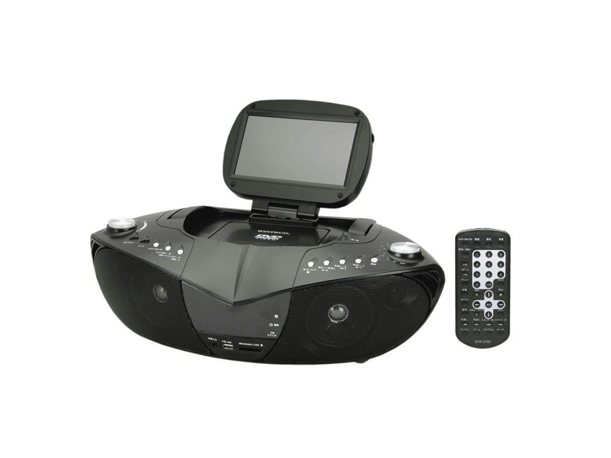 WINTECH、CDやラジオを備えた一体型のポータブルDVDプレーヤー - 価格.com