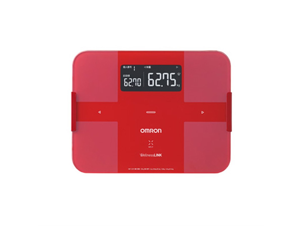 オムロン、自動認識機能と通信機能を搭載した体重体組成計