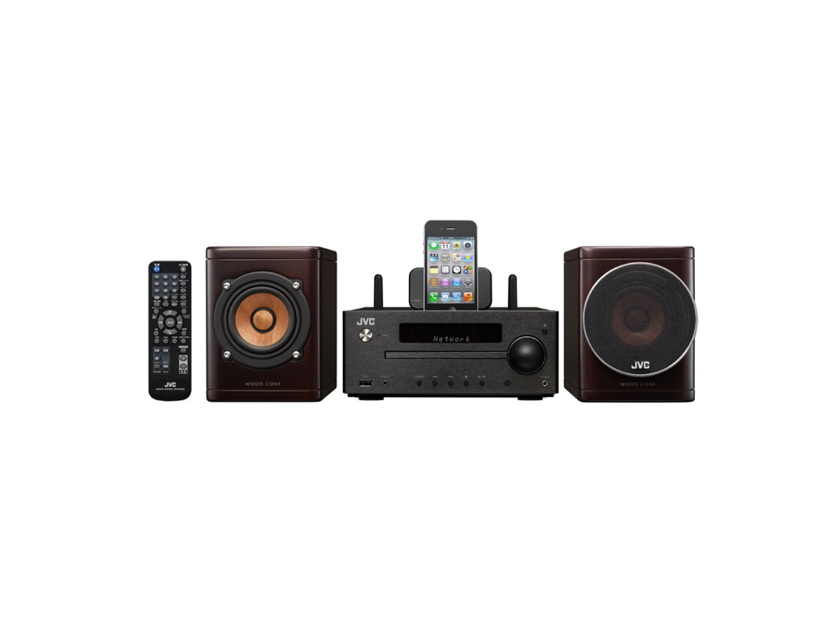 JVC、iPhone/iPad対応のウッドコーンオーディオシステム - 価格.com