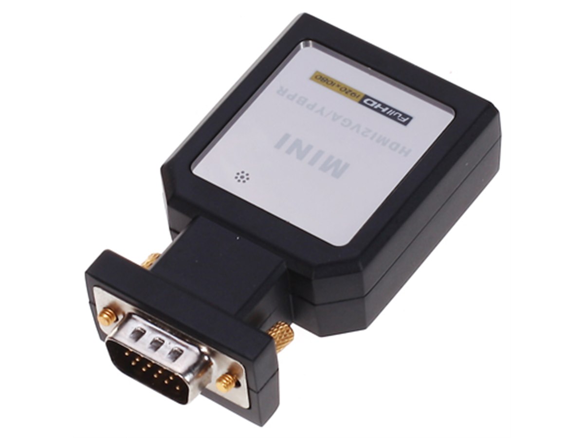 RGB to HDMI VGAとコンポーネントと音声入力対応 テック、HDMI入力の映像をVGA/コンポーネントに変換するコンバーター