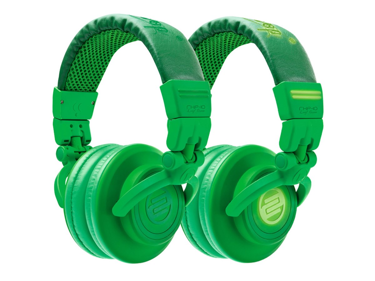 TOMOWORKS REVOLVE ヘッドホン グリーンレザー 特別仕様 Reloop、蓄光ペイントを施したヘッドホン2機種 - 価格.com