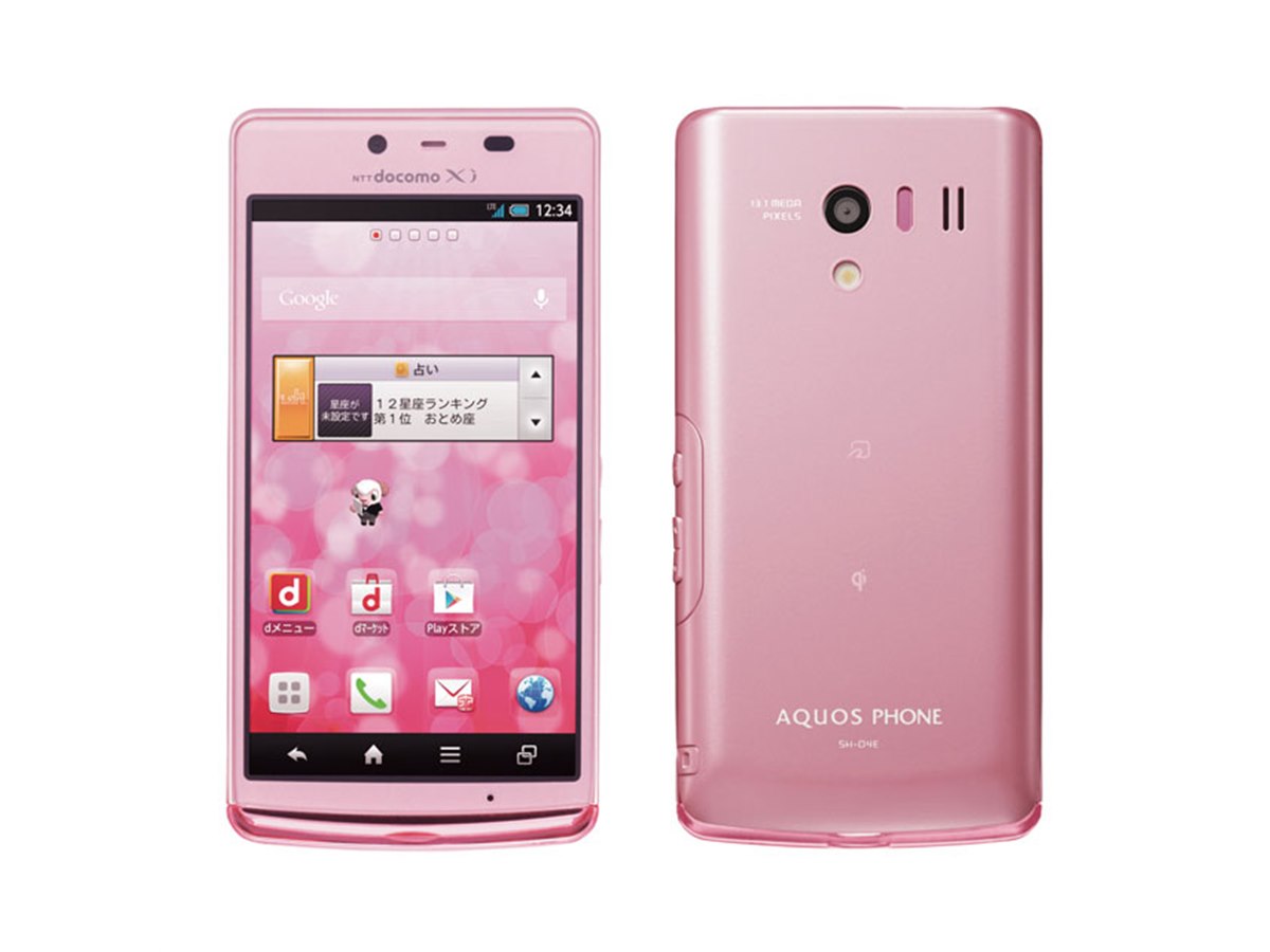 AQUOS スマートフォン ピンク　docomo 20130122174811_65_.jpg