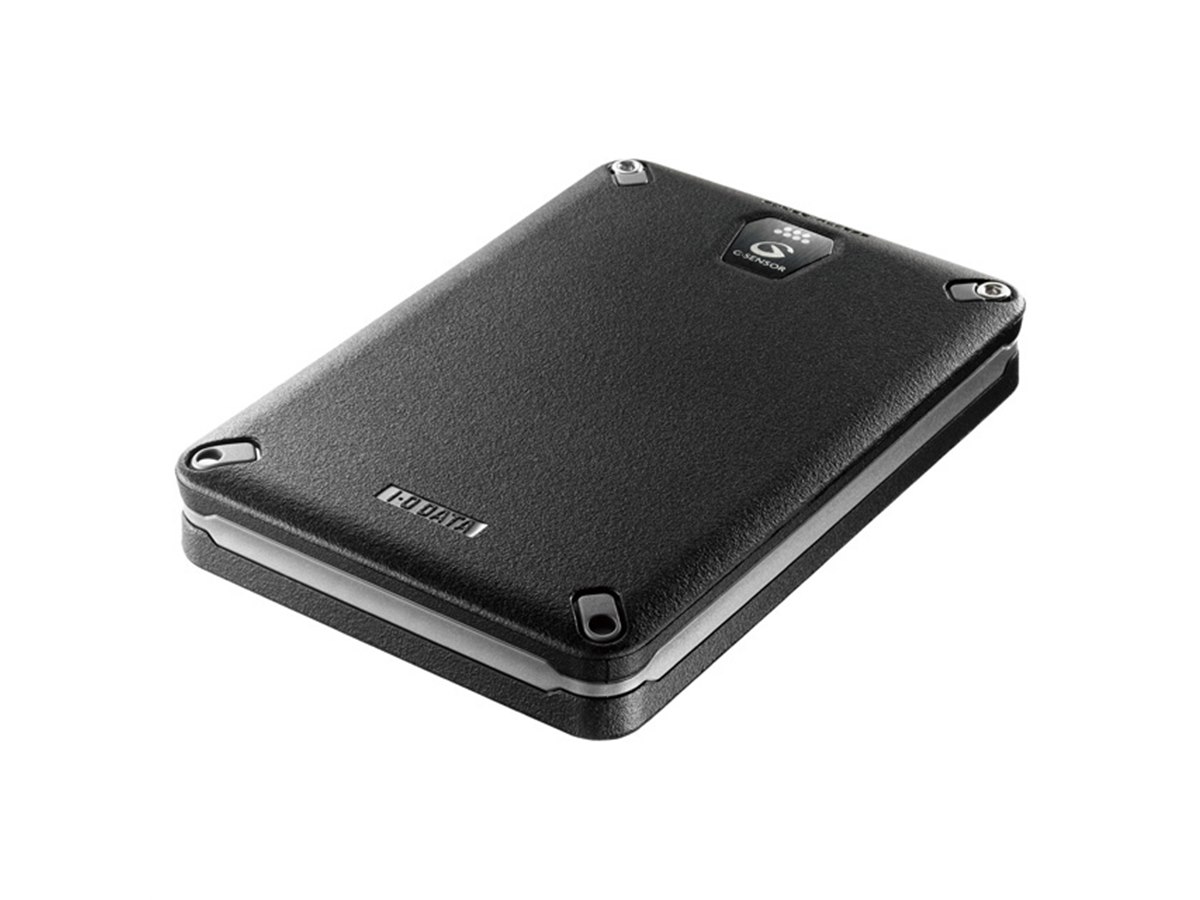 アイ・オー、Gセンサーを搭載した衝撃に強いポータブルHDD