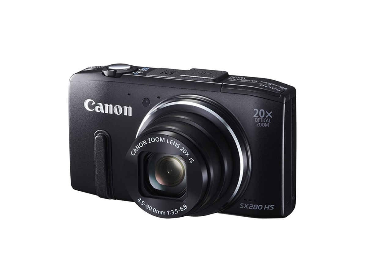 キヤノン、動画5軸手ブレ補正対応の光学20倍「PowerShot SX280 HS