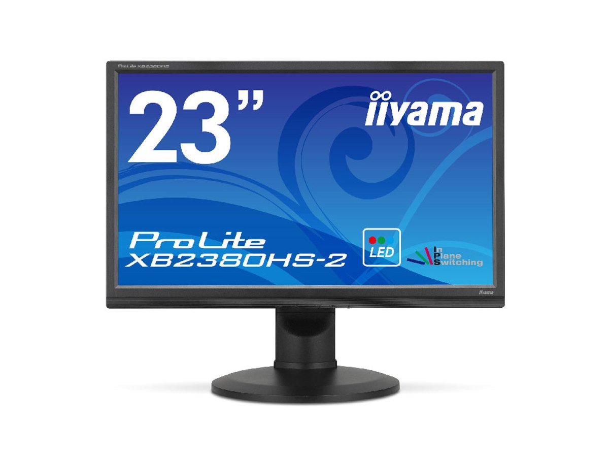 iiyama、90度回転する23型フルHDディスプレイ「ProLite XB2380HS-2
