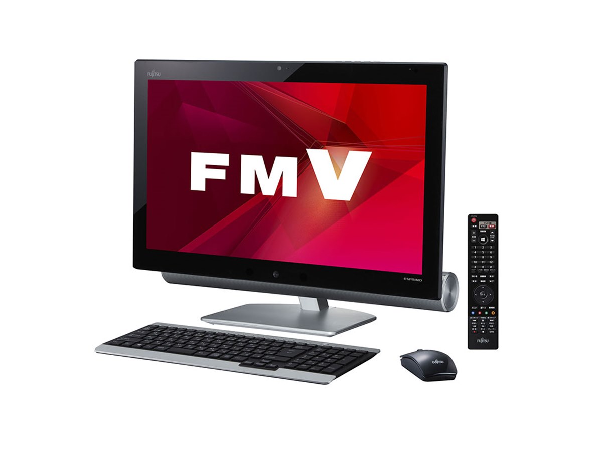 富士通ESPRIMO FH78/RD一体型 23型 i7-8GBSSD256GB 富士通、DTCP+に対応した23型液晶一体型「ESPRIMO FH78/LD