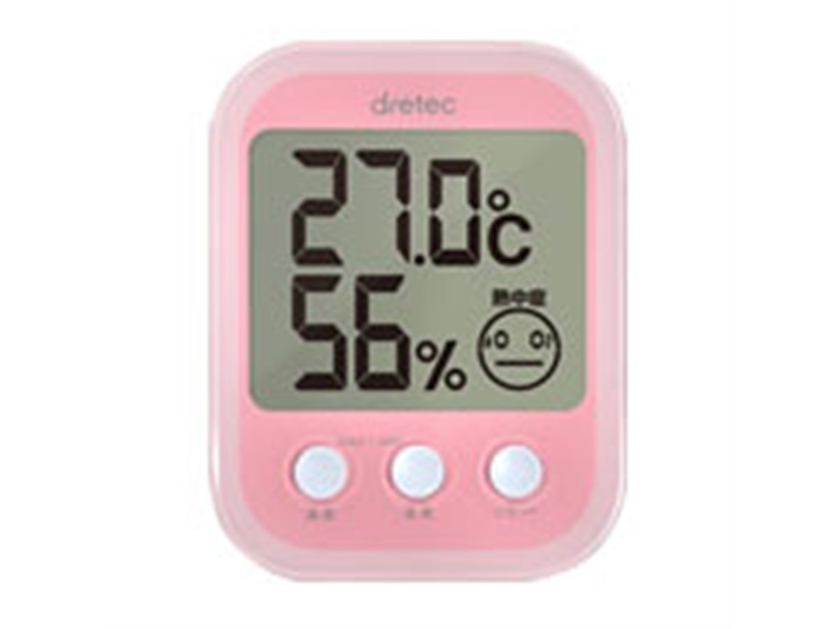 ドリテック、顔アイコンで危険度を表すデジタル温湿度計 - 価格.com