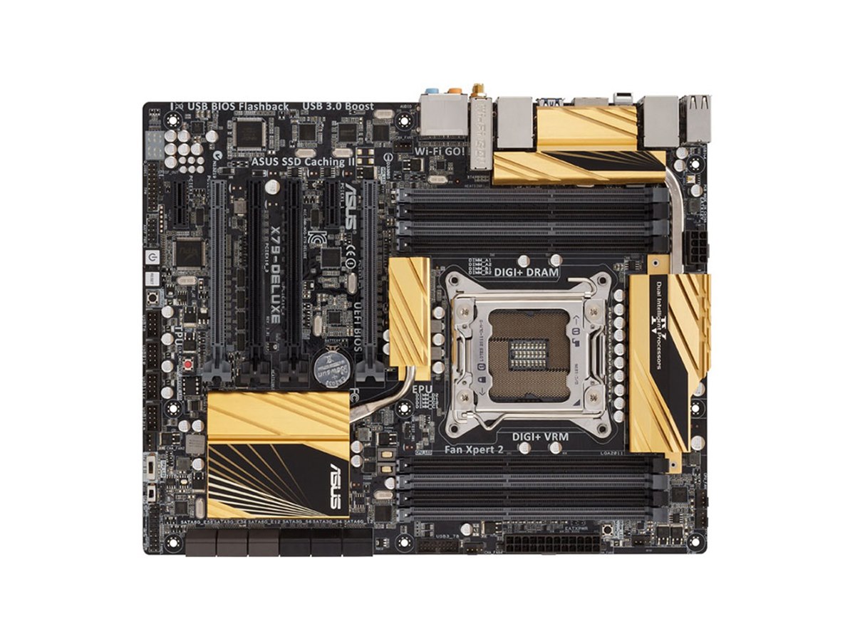 ASUS、最大64GBのメモリーを搭載可能なX79マザー「X79-DELUXE ASUS、最大64GBのメモリーを搭載可能なX79マザー「X79-DELUXE