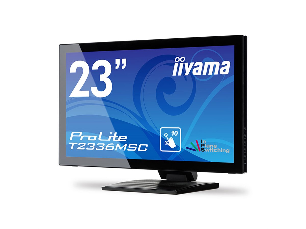 iiyama、自由度が高いスタンドを採用した10点マルチタッチ対応の23型