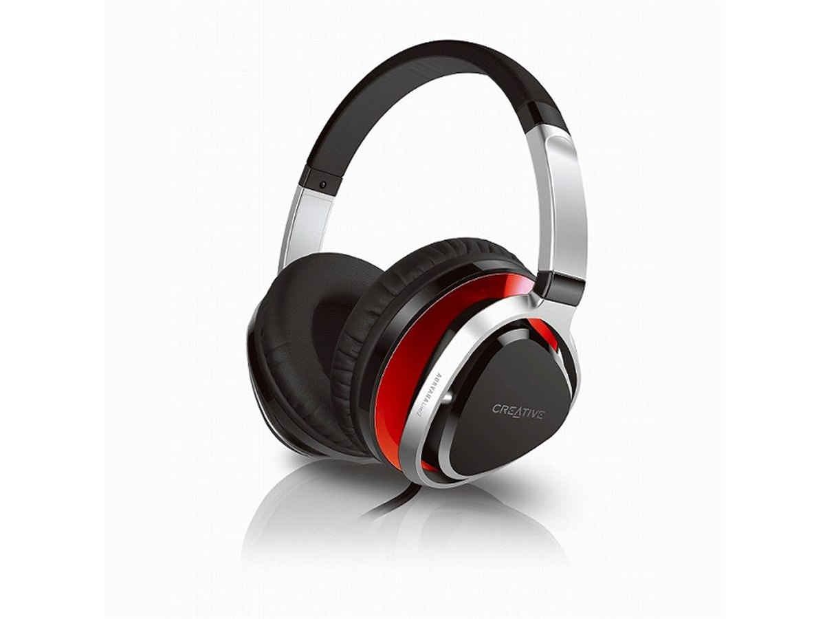 クリエイティブ、スマホに対応したヘッドホン「Aurvana Live! 2