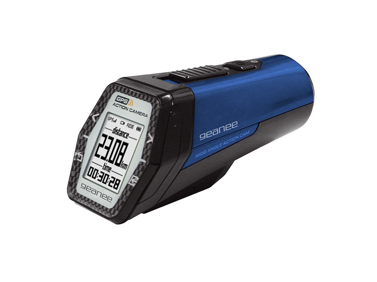 GEANEE、GPS/サイクルコンピューター搭載の防水アクションカメラ