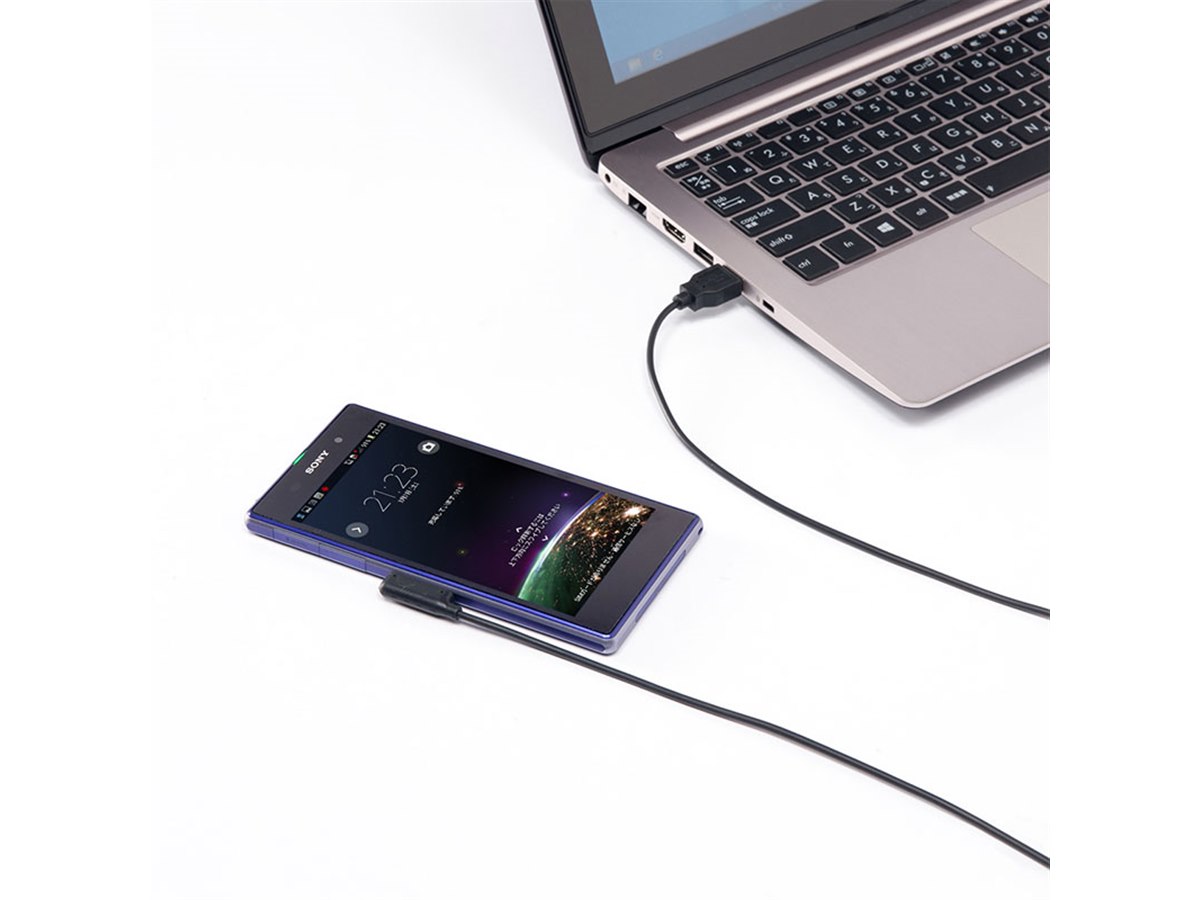 サンワ、Xperia Z1/Z1fに対応した充電ケーブル・変換アダプター - 価格.com