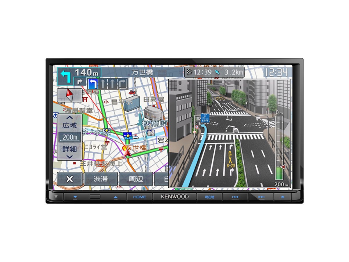 ケンウッド、スマホ操作に対応した「彩速ナビ」エントリーモデル