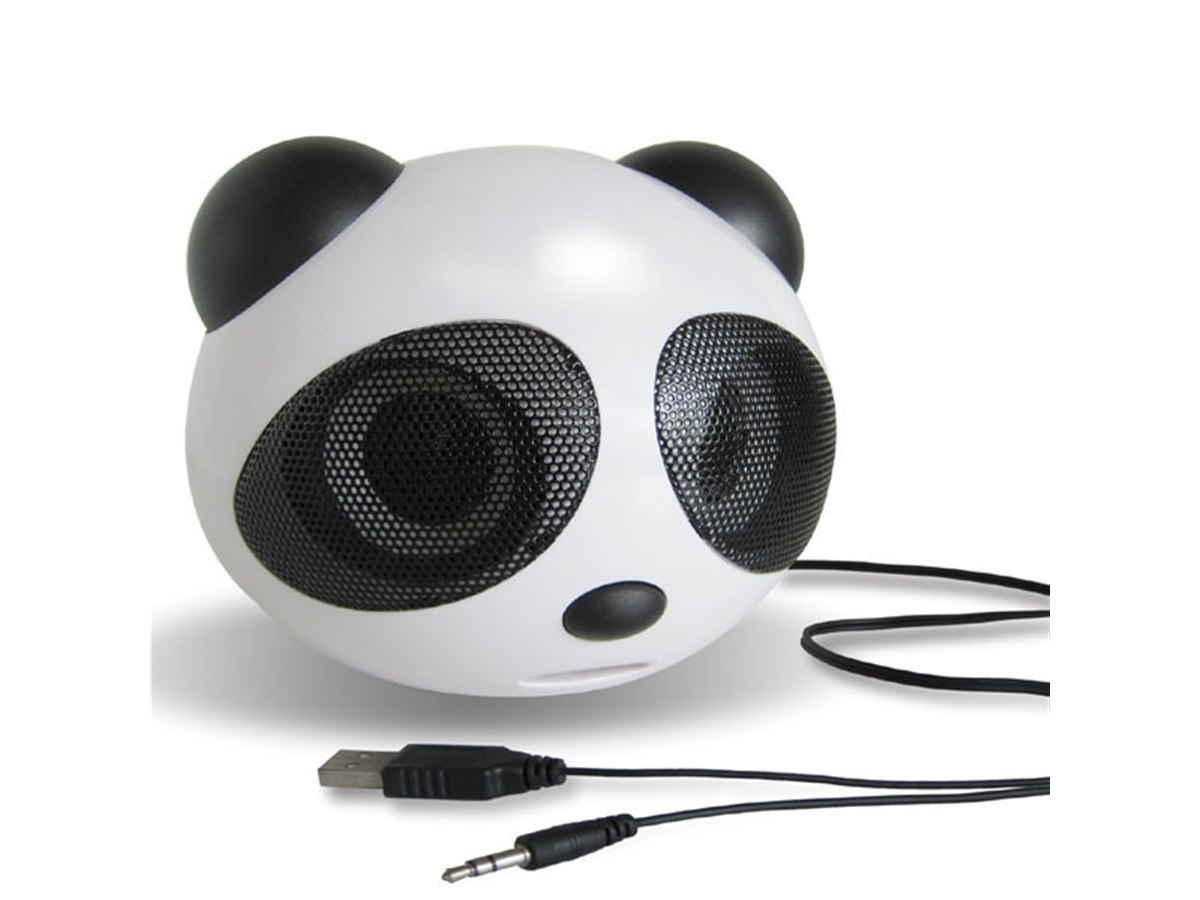 上海問屋、パンダの顔をモチーフにしたパンダ型PCスピーカー