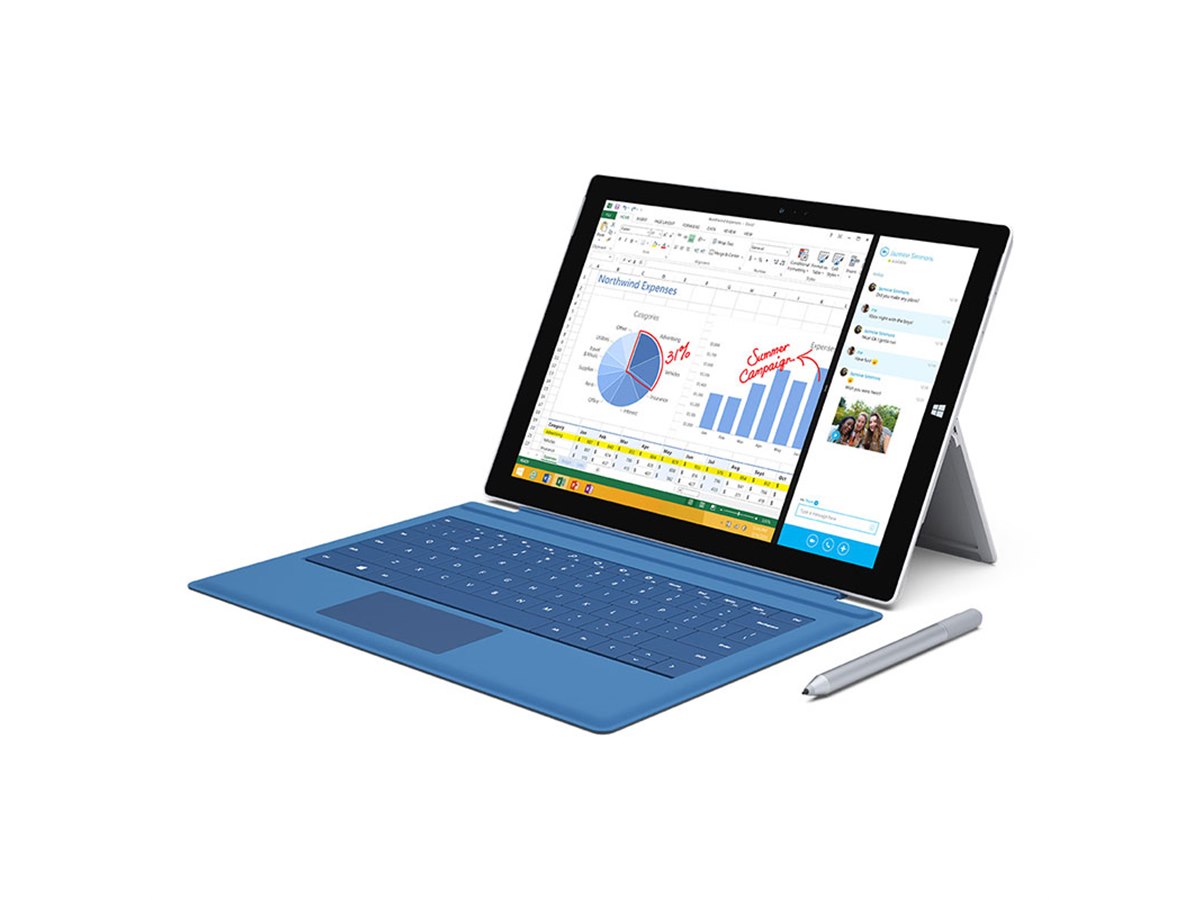 米マイクロソフト、12型で2160×1440対応の「Surface Pro 3」 - 価格.com